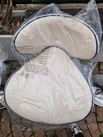 4 sgabelli imbottiti regolabili bianchi