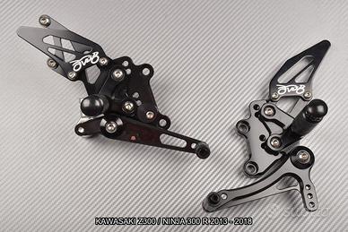 Pedane arretrate KAWASAKI Z300 NINJA 300 2013 2018