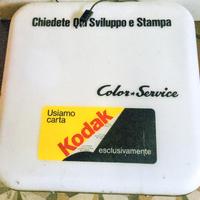 Insegna luminosa color service Kodak vintage 
