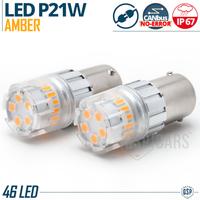 Lampadine Frecce LED P21W BA15S Arancioni CANbus
