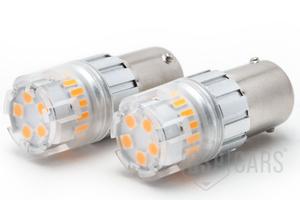 Lampadine Frecce LED P21W BA15S Arancioni CANbus