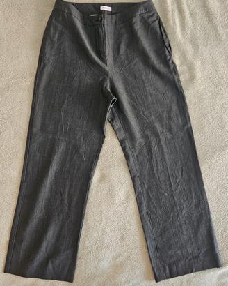 Pantaloni donna 3/4 cotone grigio tg. 44