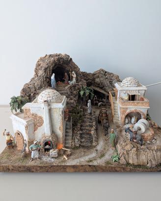 Presepe artigianale (luci e movimenti)