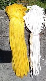 Cordini e lacci in nylon e cotone vari spessori