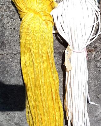 Cordini e lacci in nylon e cotone vari spessori