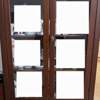Vetrinetta in legno arte povera