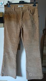Pantaloni donna in velluto rigato Re-HasH