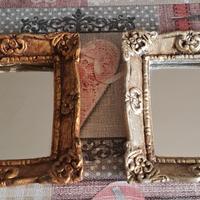 Coppia di Specchi Vintage, colori oro e argento