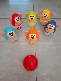 Chicco Monkey Strike Birilli Bowling