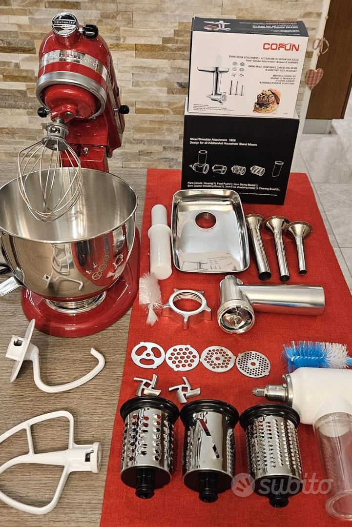 IMPASTATRICE PLANETARIA PROFESSIONALE KITCHENAID 5KSM125EER ROSSA