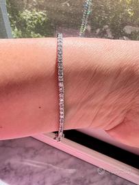 Braccialetto tennis in argento