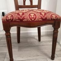 Sedie moderne in legno in stile con imbottitura 