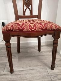 Sedie moderne in legno in stile con imbottitura 