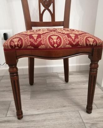 Sedie moderne in legno in stile con imbottitura 
