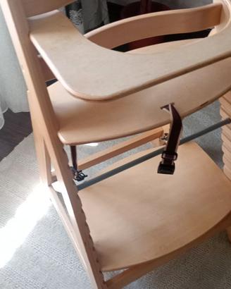 coppia di seggioloni evolutivi in legno