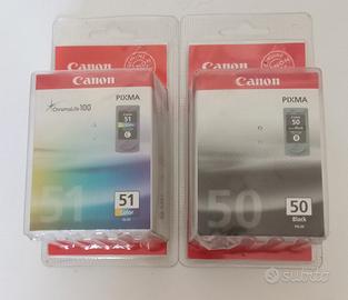 Cartucce Pixma nero 50 e colori 51 per stampante C