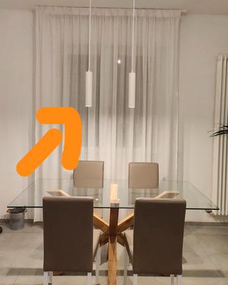 Lampadario a faretti sospeso cilindri faretto GU10