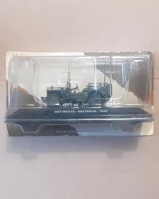 Modellino Militare 1/43 Jeep Willys lungo 8 cm