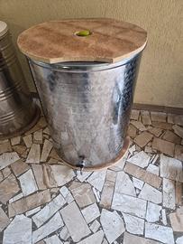 contenitore Cordivari in acciaio inox 200 litri