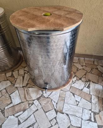 contenitore Cordivari in acciaio inox 200 litri
