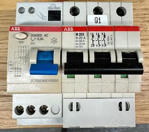 Interruttori vari (diffrenziale + magnetotermico)