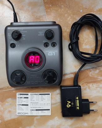ZOOM G1 PEDALIERA MULTIEFFETTO per CHITARRA