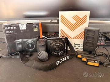 Sony Alpha A6400 con accesori