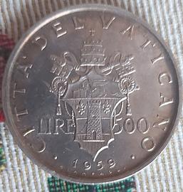 MONETAda500 LIRE CITTÀ del VATICANO GIOVANNI XXIII