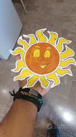 Gadget in legno "Sole che ride"