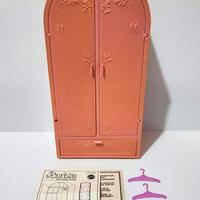 Armadio Mattel bambola Barbie rosa anni 80 vintage
