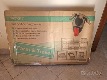 Trasportino pieghevole per cane