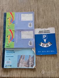 SET BLOCCHI RICEVUTE E DISCO ORARIO