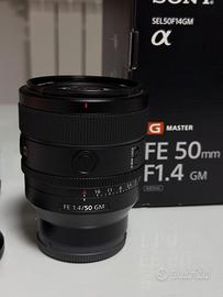 Sony FE 50mm f 1.4 GM Garanzia luglio 2027