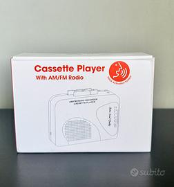 Cassette Player con Radio AM/FM  Lettore Cassette
