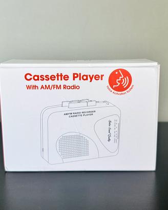 Cassette Player con Radio AM/FM  Lettore Cassette
