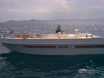 Barca 5.50 + motore yamaha 40/60 4 t + carrello