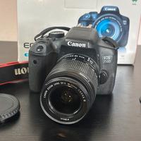 Fotocamera Canon eos 750d con Obiettivo 18-55mm