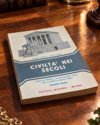 Libro 1970 scuola media vintage italiano Storia