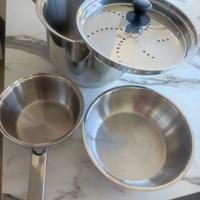 pentole acciaio inox 18/10 nuove