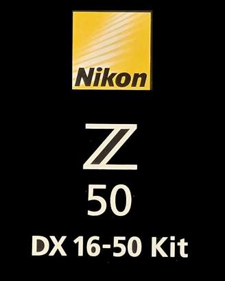 Nikon Z50 + NIKKOR Z DX 16-50mm VR Kit