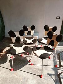 Set 4 sedie design Garriri di Mariscal per Moroso