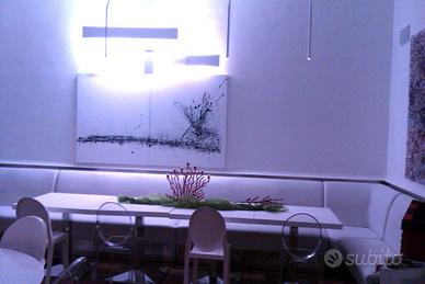 Divano in ecopelle e acciaio           componibile