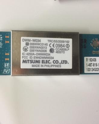Scheda Wi-fii e antenna per tv Sony Bravia 46NX700