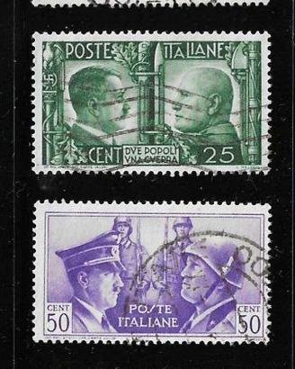 1941, Regno, asse Roma-Berlino, completa usata