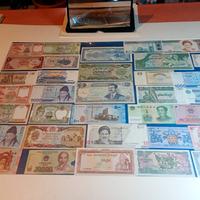 33 banconote dal mondo nuove ottime