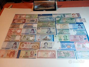 33 banconote dal mondo nuove ottime