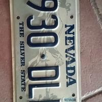 Targa americana originale Nevada