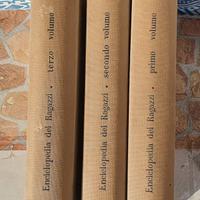 enciclopedia dei ragazzi 3 volumi 1956