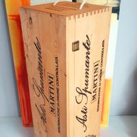 Cassa di legno Asti Martini anni 90