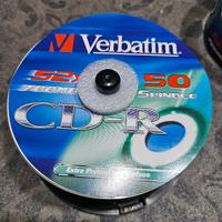 50 CD-R Verbatim 700MB 52x - Wide Inkjet Printable